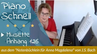 🎹 Musette Bach Anhang 126 SCHNELL [upl. by Eriuqs677]