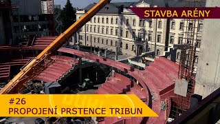 Stavba arény  26 Propojení prstence tribun [upl. by Aicilanna]