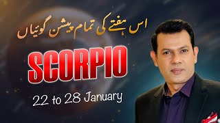 SCORPIO Weekly HOROSCOPE 22 January to 28 January2024 [upl. by Ynnig]