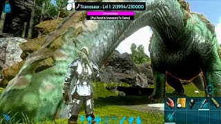 Titanosaur Taming Ark Mobile Solo  Ark Mobile How To Tame Titanosaur  2022 [upl. by Nisse823]