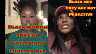 BLACK WOMAN SHADES BLACK MEN FOR NOT BEING PROACTIVE WITH BWs [upl. by Milda]