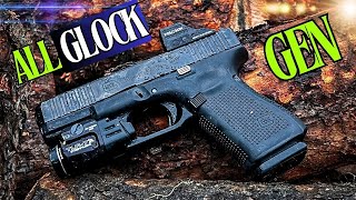 Best Glock Pistols Selection in 2024  GLOCK GENERATIONS 2024 [upl. by Goldfinch]