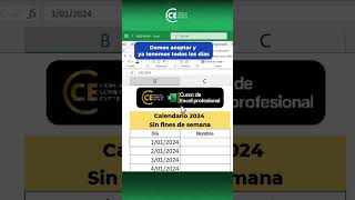 Crea un calendario de Excel con este tip✅ [upl. by Atsylac174]