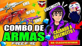 CAZANDO A GOLEMCITO quotCOMBO DE ARMASquot PARA SUBIR A GRAN MAESTRO EN freefire [upl. by Nodyarg859]