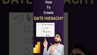 How to create a Date Hierarchy in Power BI powerbi [upl. by Gridley479]