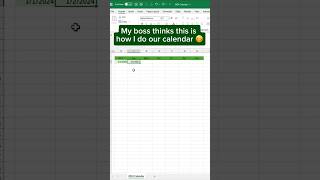 Create a 2024 Excel Calendar in SECONDS [upl. by Groark921]