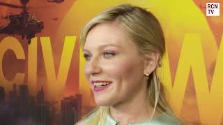 Kirsten Dunst Interview Civil War Premiere [upl. by Ahsilem]