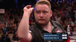 SCHINDLER STRIKES PERFECTION  NINEDART MADNESS  2024 Hungarian Darts Trophy [upl. by Etnovert625]