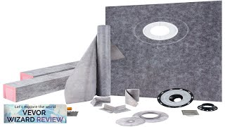 VEVOR Shower Curb Kit 38quot x 60quot Watertight Shower Curb Overlay Review [upl. by Hillinck]