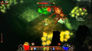 Diablo 3 Spider Queen Araneae Boss Fight HD [upl. by Ashlie407]