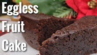 EGGLESS Jamaican Fruit Cake  Black Cake [upl. by Aip]