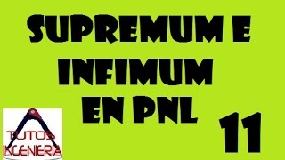 🎢 Supremum e Infimum para programación no lineal [upl. by Lund]