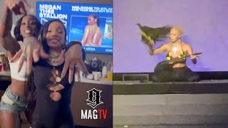 Glorilla Shocks Crowd By Pulling Her Wig Off To Close Out Megan Thee Stallion Concert 😱 [upl. by Ancier91]