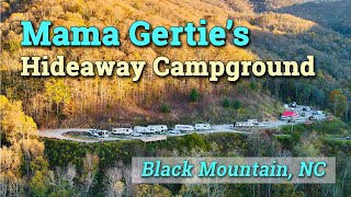 WOW  Mama Gerties Hideaway Campground  Black Mountain NC [upl. by Irallih938]