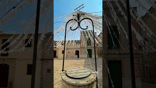 Beautiful empty streets of Llaret de Vistalegre village at noon majorca mallorca travelshorts [upl. by Ecinrev]