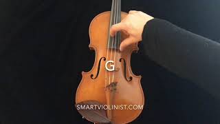 Violin tuner Notes G D A E Straight Tune Your Violin by ear notes only Smartviolinistcom [upl. by Gram895]