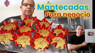 Mantecadas esponjosas panquecitos tradicionales como se hacen en panadería para negocio [upl. by Yzeerb734]