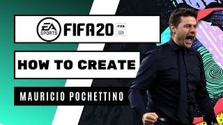 How to Create Mauricio Pochettino  FIFA 20 Lookalike for Career Mode [upl. by Ydoow]