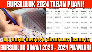 Bursluluk Sınavı 2023  2024 TABAN PUANI Taban puanı ne kadar 2024 İOKBS TABAN PUAN [upl. by Nalahs174]