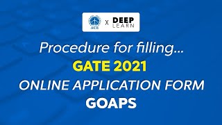 How to fill GATE 2021 Online Application Form  ACE Engineering Academy DeepLearn [upl. by Cychosz]