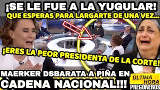 ¡MAERKER SE LE FUE A LA YUGULAR A PIÑA [upl. by Nelhsa957]