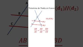 Théorème de Thalès en France [upl. by Saied]