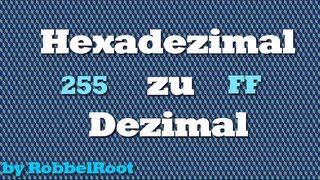 Zahlensysteme Hexadezimal zu Dezimal umrechnen [upl. by Namso]