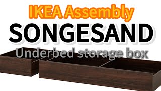 Mastering SONGESAND  Underbed storage box A Guide to Effortless IKEA Furniture Assembly [upl. by Darrin]