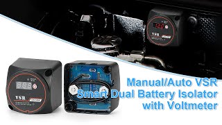 Total Battery Control ManualAuto VSR Smart Dual Battery Isolator with Voltmeter [upl. by Genesa]