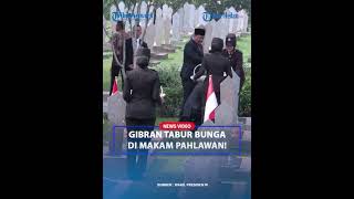 MOMEN WAPRES GIBRAN Tabur Bunga di Makam Para Pahlawan❗ [upl. by Atiuqer902]