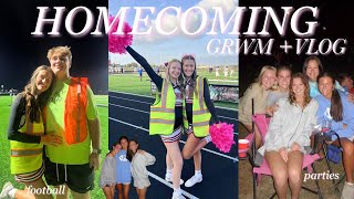 HOMECOMING VLOG  GRWM senior year  football game pep rally  spirit days [upl. by Castorina488]