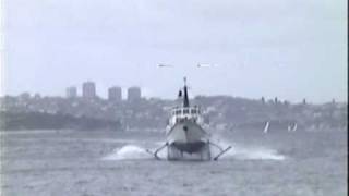 Sydney Hydrofoil Long Reef approaching Manly 1988 [upl. by Ueik]