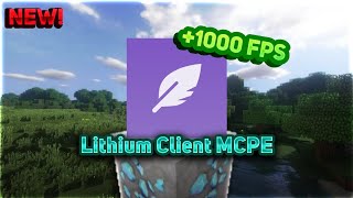 🔥 💥THE BEST FPS BOOSTING MCPE Client  Lithium Client MCPE 119 [upl. by Calabrese]