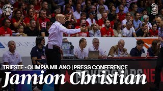 PALLACANESTRO TRIESTE  OLIMPIA MILANO  COACH CHRISTIAN PRESS CONFERENCE🔴🎙️ [upl. by Akino]