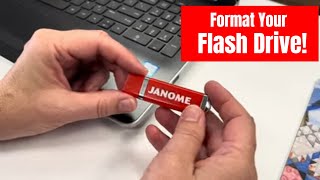 Help format my Janome Flash Drive [upl. by Arbas347]