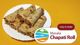 असा मसाला बनवुन ठेवा आणि झटपट चपाती रोल बनवुन द्या ।Masala chapati Roll indianrecipe indiansnacks [upl. by Omissam]