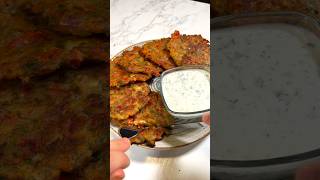 Crispy Greek Tomato Fritters Recipe 🍅 Easy Vegan Tomatokeftedes [upl. by Mccord]