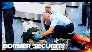 Medical Emergency at Border Surfer Collapses MidInspection  Border Security Australia [upl. by Nylodnarb849]