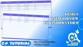 C Design a Styling for DataGridView in Windows Form [upl. by Elorac889]