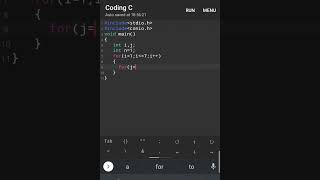 22 C program  coding c  c language  teachtechno shorts forlLoop cprogramming programming [upl. by Wie]