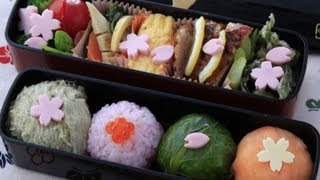 お花見弁当レシピ Hanami Bento Recipe 【簡単かわいいキャラ弁の作り方】 [upl. by Ahtera]