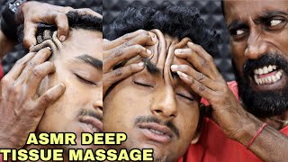 ASMR Deep Tissue Head amp Forehead Massage  Neck Massage with Heavy Oil  Neck Cracking and 3d Sound [upl. by Gnel]