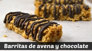 Barritas de avena y chocolate Receta [upl. by Souza]