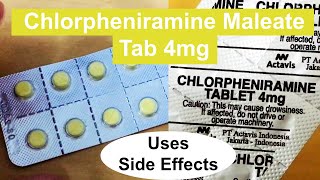 Chlorpheniramine Maleate 💊 Tab 4mg💊🇺🇸🇬🇧 [upl. by Karon]