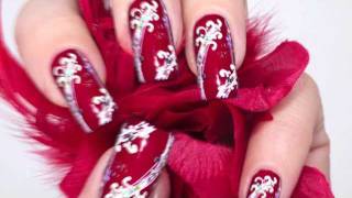 SilvesterFeuerwerk Nail Art Tutorial  new year firework [upl. by Minni]