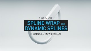 Using Dynamic Splines and Spline Wrap in 3D Modeling  C4D Tutorial [upl. by Ecal]