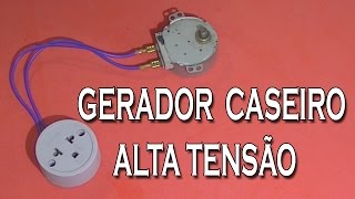 Como Fazer GERADOR DE ALTA TENSAO CASEIRO [upl. by Eilsek950]