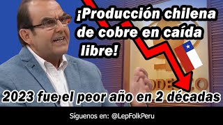 La producción de cobre en Chile está en caída libre El año 2023 fue el peor en 2 décadas [upl. by Imogene339]