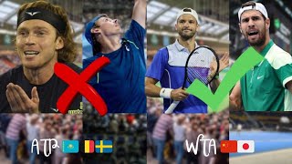 RUBLEV TSITSIPAS amp DE MINAUR ELIMINATI  DIMITROV AVANTI  post ATP 🇰🇿🇧🇪🇸🇪 amp WTA 🇨🇳🇯🇵 [upl. by Anwahs]