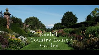 English Country House Garden Arley Hall Beautiful historic flower borders deep in rural cheshire [upl. by Roderigo10]